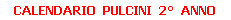 CALENDARIO PULCINI 2 ANNO